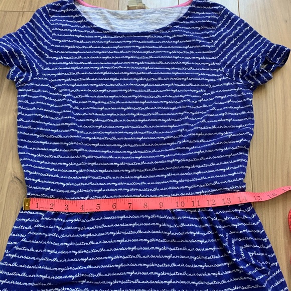 Boden Summer Cursive Dress Cotton Pocket Beach 8R - Picture 9 of 11